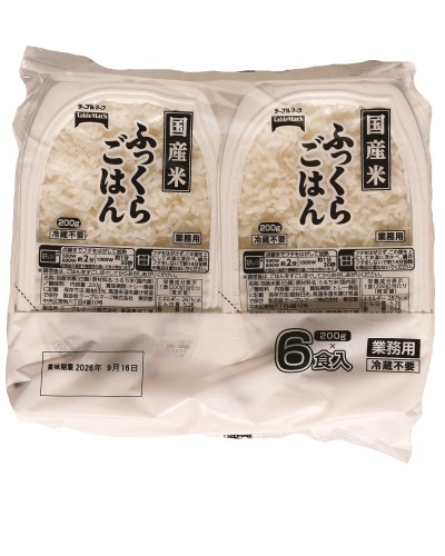 TMふっくらごはん（国産米200g×６）
