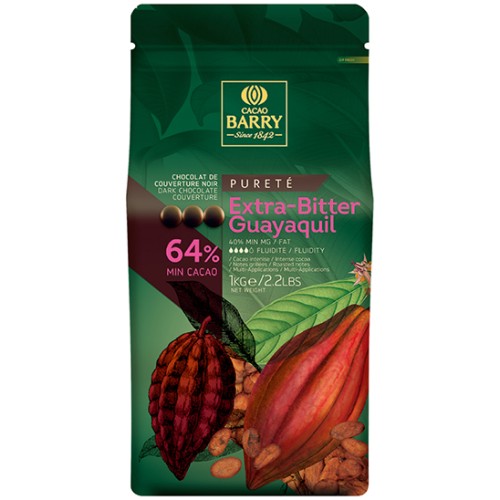 カカオバリーピストールエキストラビター64％1㎏